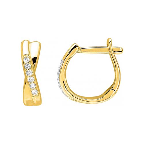 Boucles d'oreilles or jaune 18 carats